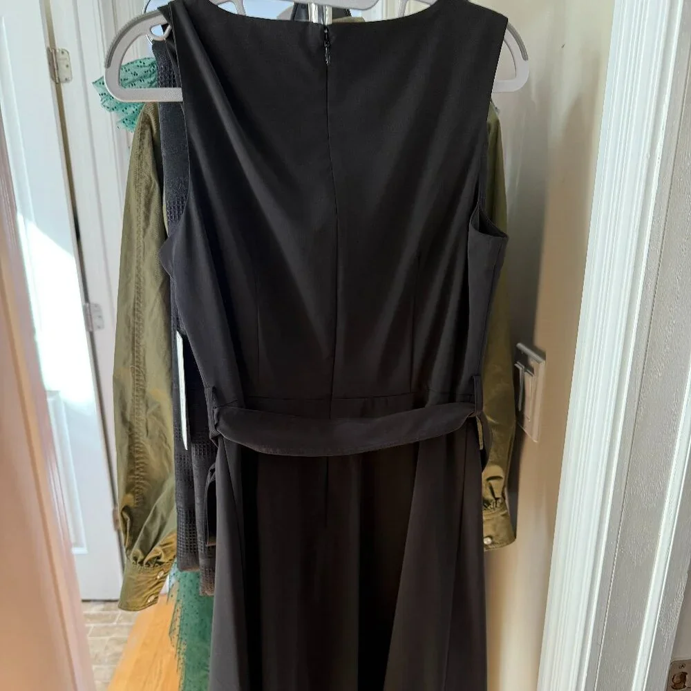 Calvin Klein Commuter V-Neck A-Line Dress - Picture 3 of 10